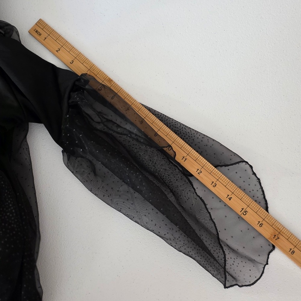 Pottery Barn Witch Costume Girls 7/8 Small Black Spiders Sparkle Dress Up No Hat - Picture 10 of 12
